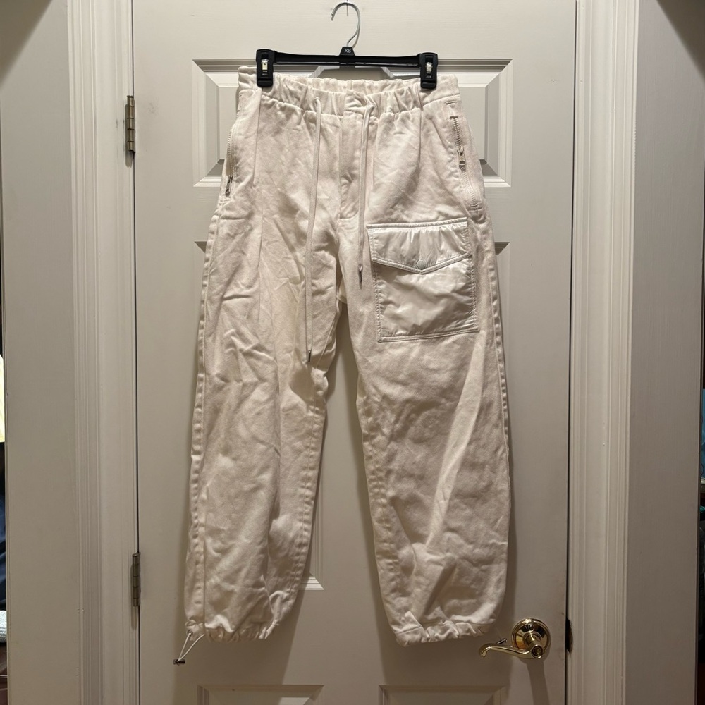 Moncler Jogger Pants 40 Limited Edition 70th Anniversary Cargo Stretch Zip Denim
